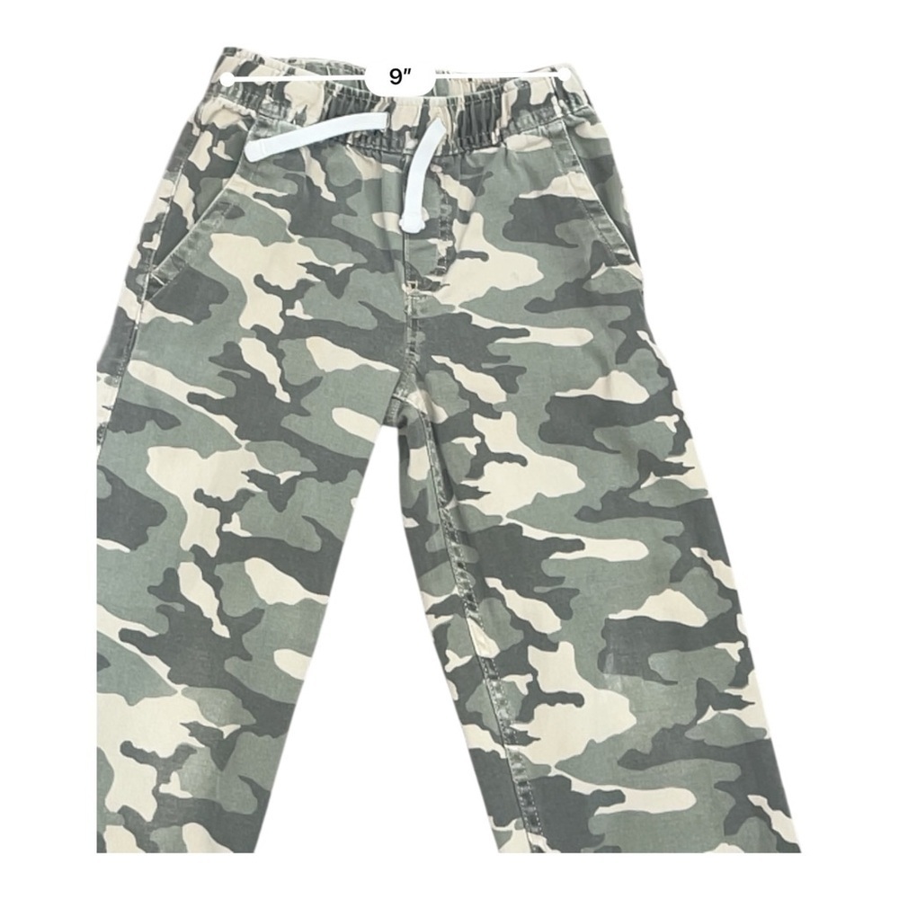 Wonder Nation  camo print brown green Boy pants 6-7 pockets elastic waist string - Picture 7 of 15